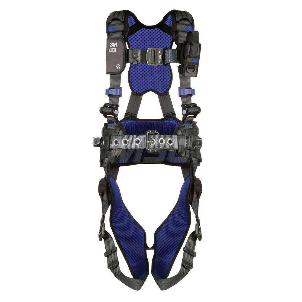 Fall Protection Harnesses: 420 Lb, Vest Style, Size Large, For General Industry, Polyester, Back MPN:7012816247