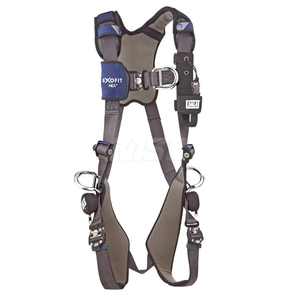 Fall Protection Harnesses: 420 Lb, Vest Style, Size Small, For Wind Energy Climbing & Positioning, Polyester, Back Front & Side MPN:7100157127