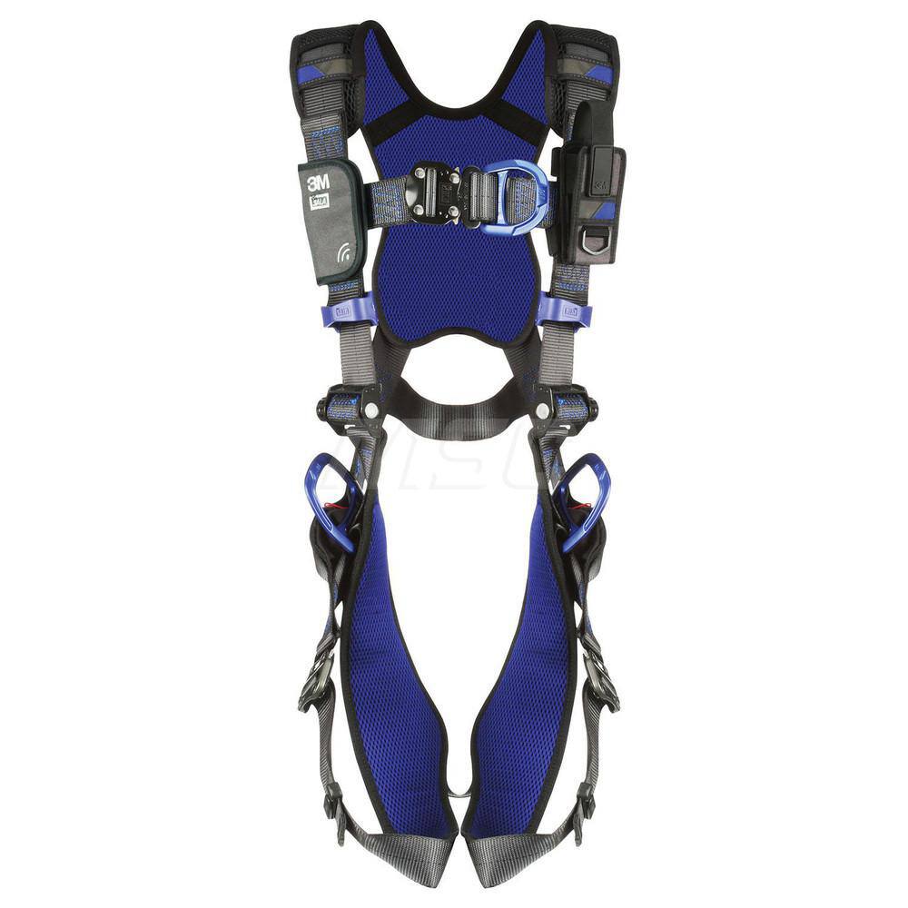 Fall Protection Harnesses: 420 Lb, Vest Style, Size 2X-Large, For Wind Energy Climbing & Positioning, Polyester, Back Front & Side MPN:7100309976