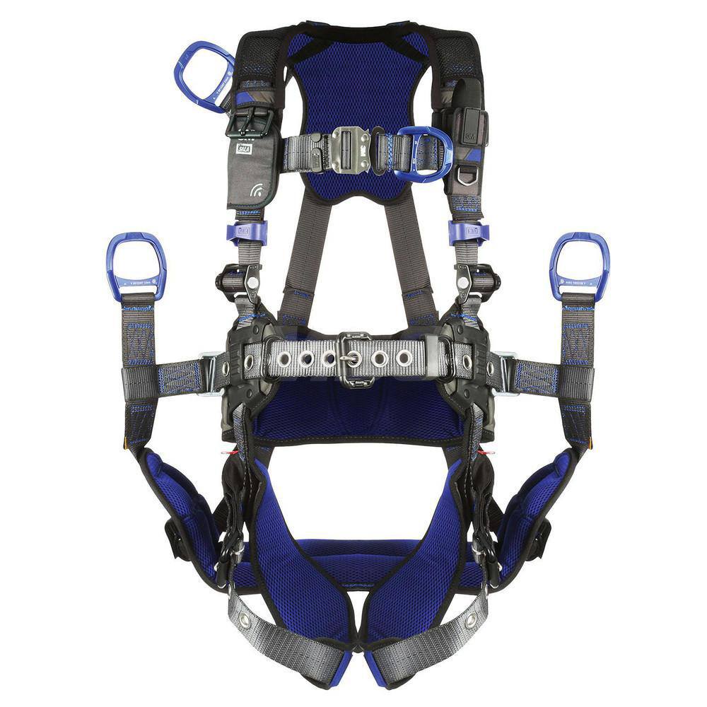 Fall Protection Harnesses: 420 Lb, Vest Style, Size X-Large, For Climbing Positioning Derrick & Oil Rig, Polyester, Back & Front MPN:7012816270