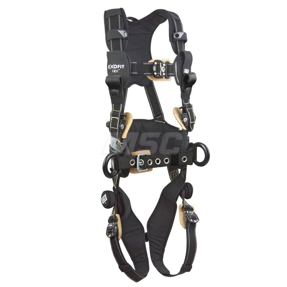 Fall Protection Harnesses: 420 Lb, Construction Style, Size Large, For Positioning, Nomex & Kevlar, Back & Side MPN:7100157137
