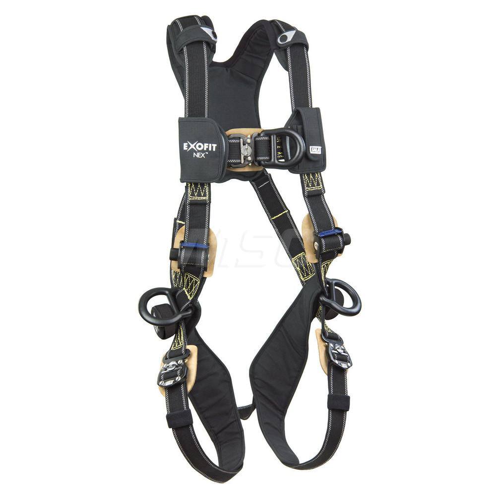 Fall Protection Harnesses: 420 Lb, Arc Flash Style, Size Large, For Climbing & Positioning, Nomex & Kevlar, Back Front & Side MPN:7100237491