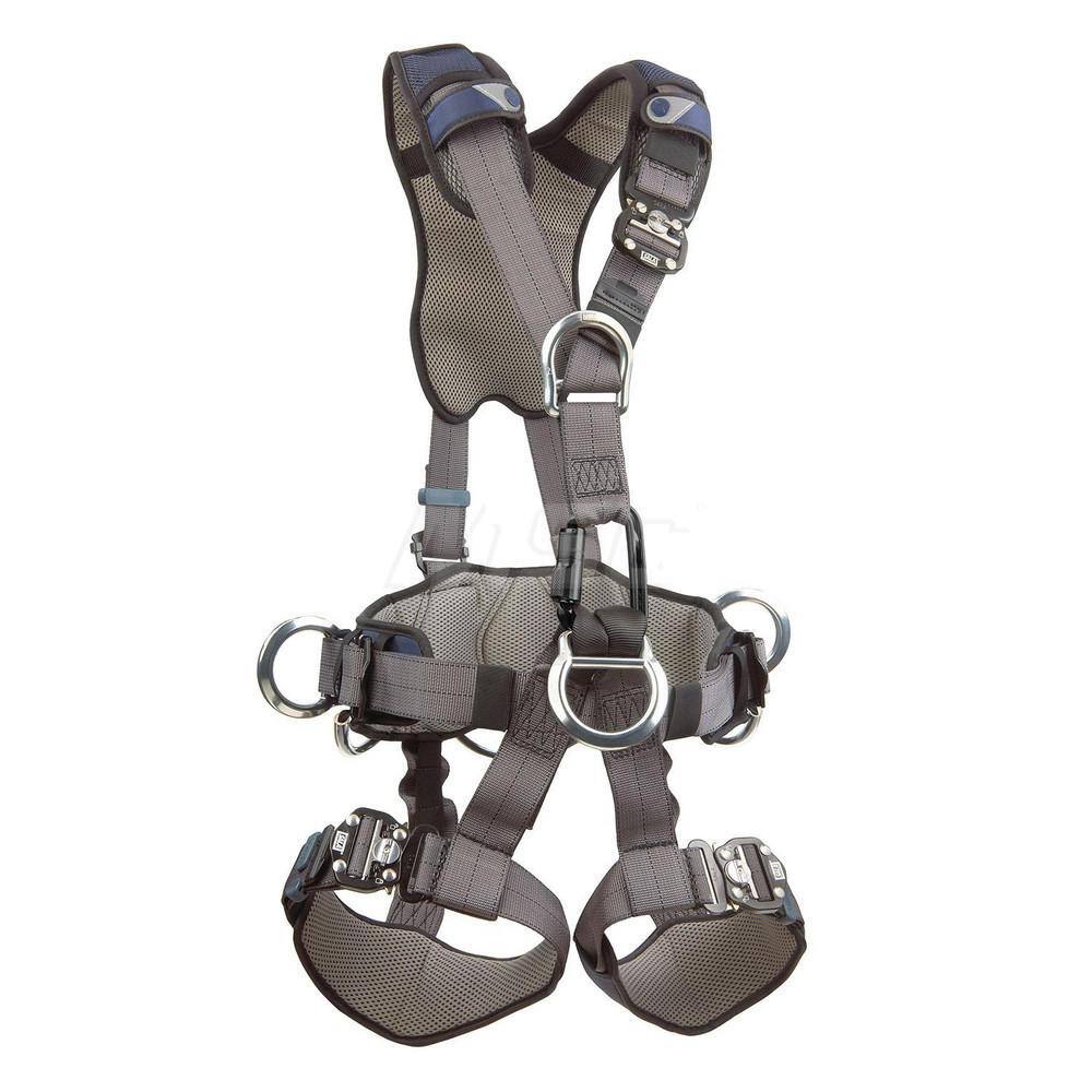 Fall Protection Harnesses: 420 Lb, Vest Style, Size Medium, For Retrieval & Rescue, Polyester, Back Front & Side MPN:7100188760