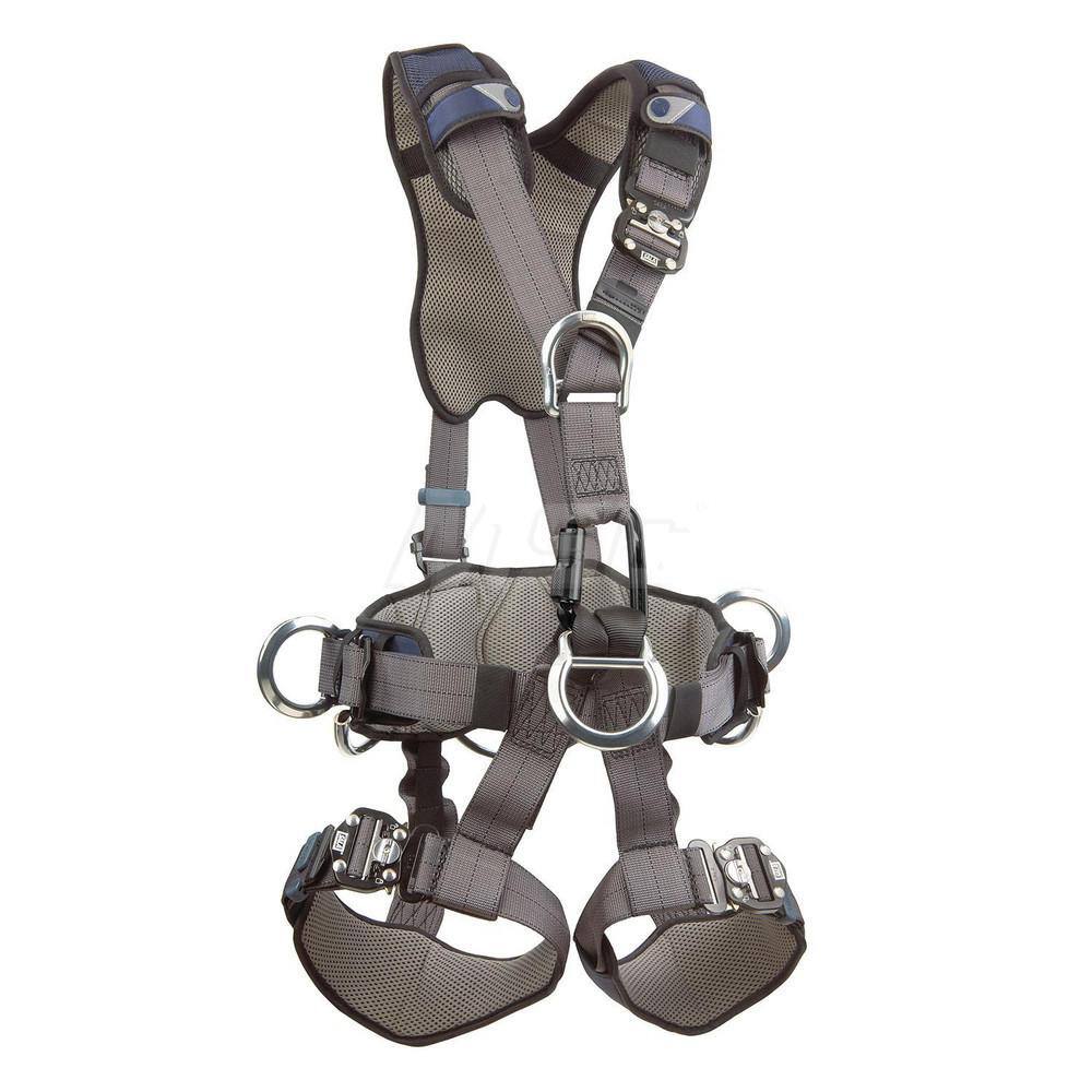 Fall Protection Harnesses: 420 Lb, Vest Style, Size Large, For Retrieval & Rescue, Polyester, Back Front & Side MPN:7100188761