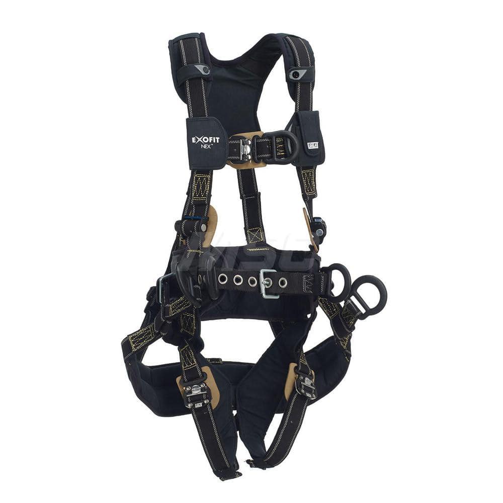 Fall Protection Harnesses: 420 Lb, Arc Flash Style, Size Medium, For Tower Climbing & Positioning, Nomex & Kevlar, Back & Side MPN:7100237836