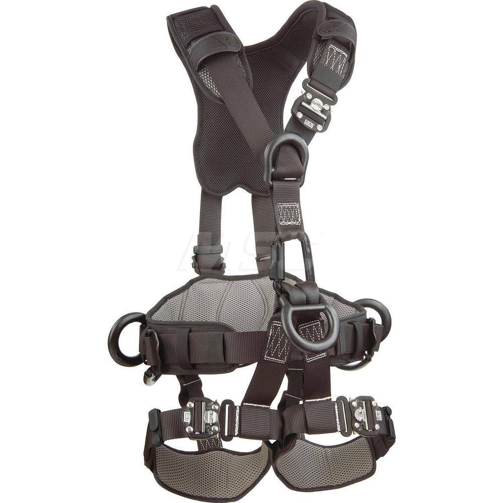 Fall Protection Harnesses: 420 Lb, Vest Style, Size X-Large, For Retrieval & Rescue, Polyester, Back Front & Side MPN:7012816344