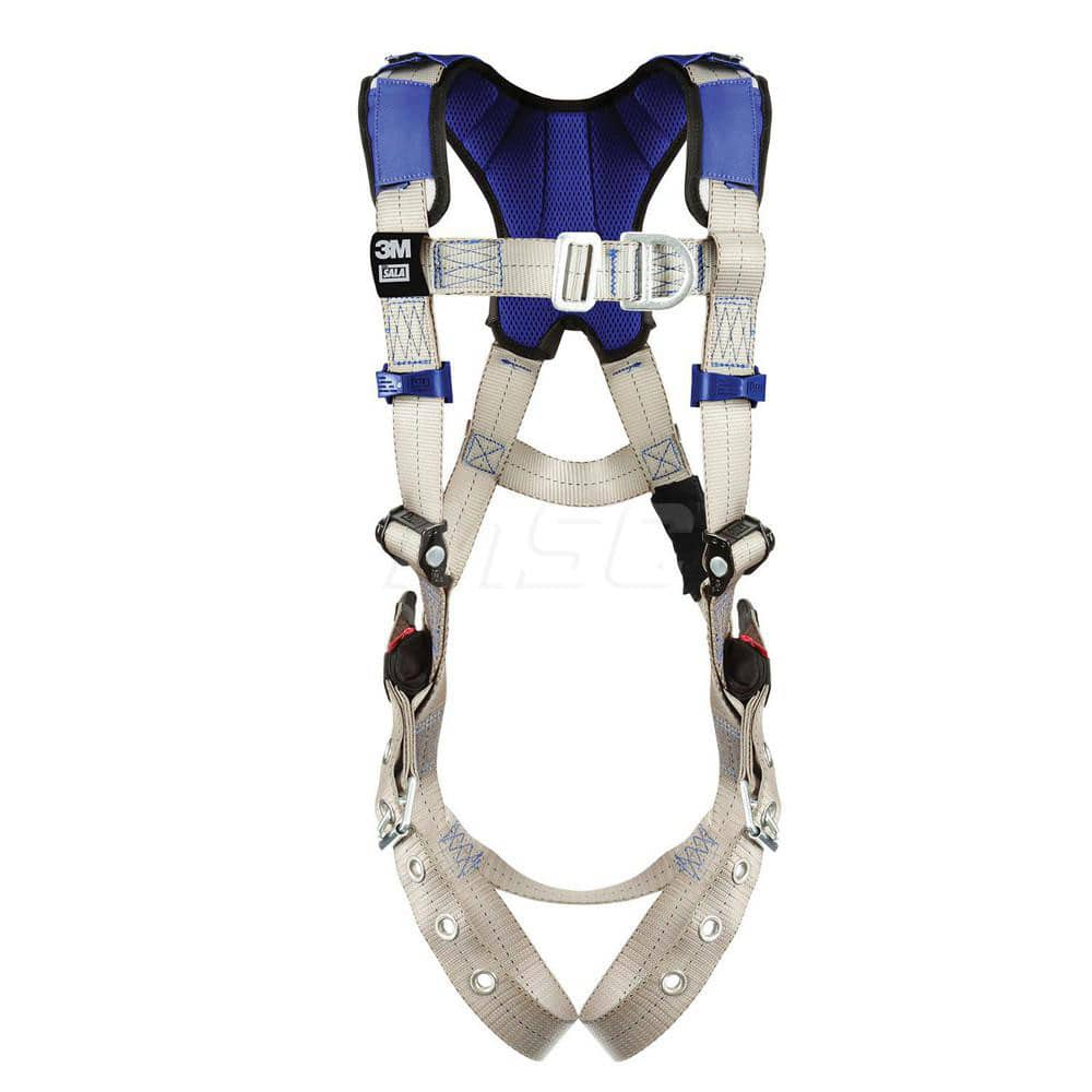 Fall Protection Harnesses: 420 Lb, Vest Style, Size 2X-Large, For Climbing, Back & Front MPN:7012817450