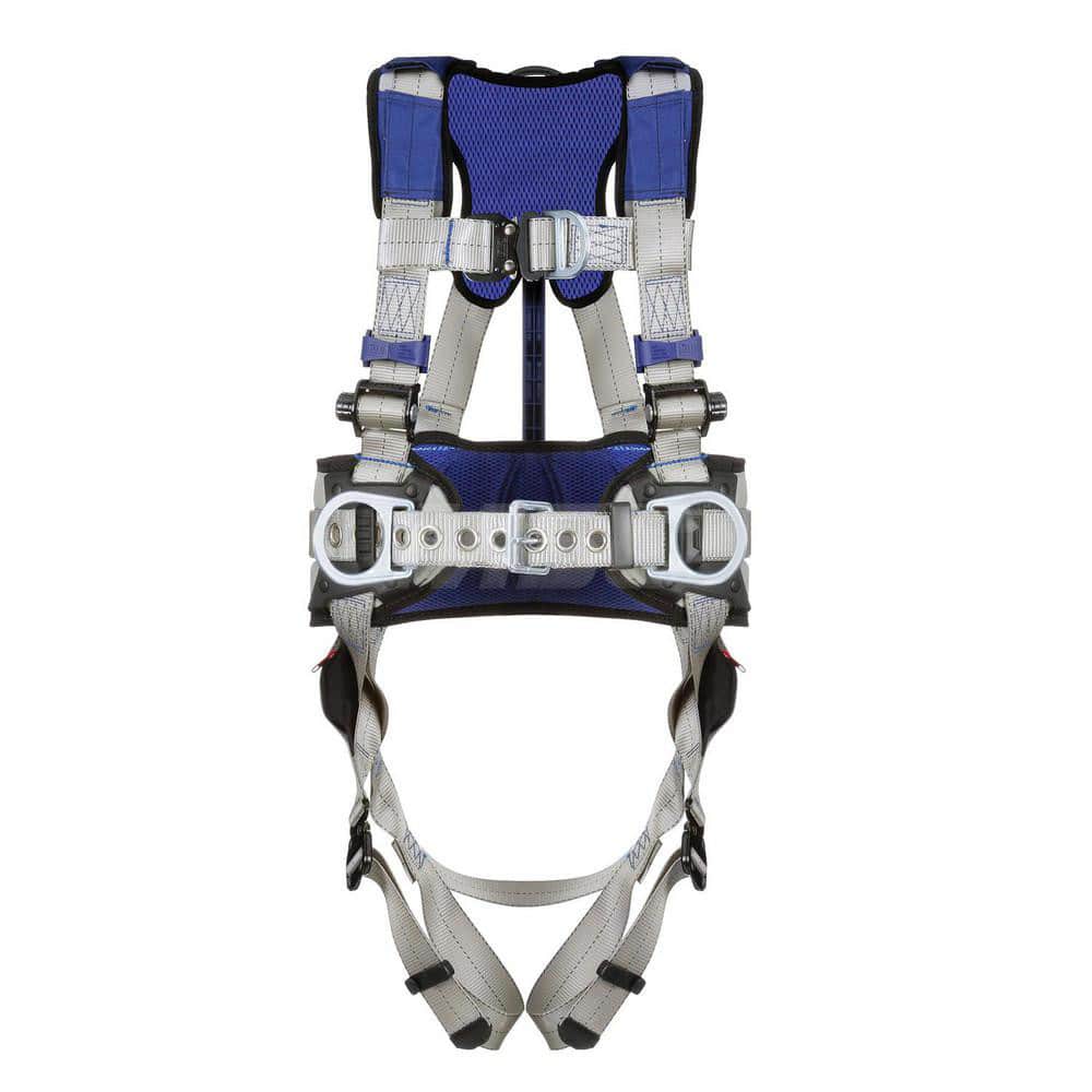 Fall Protection Harnesses: 420 Lb, Construction Style, Size Medium, For Climbing Construction & Positioning, Back Front & Hips MPN:7012817539