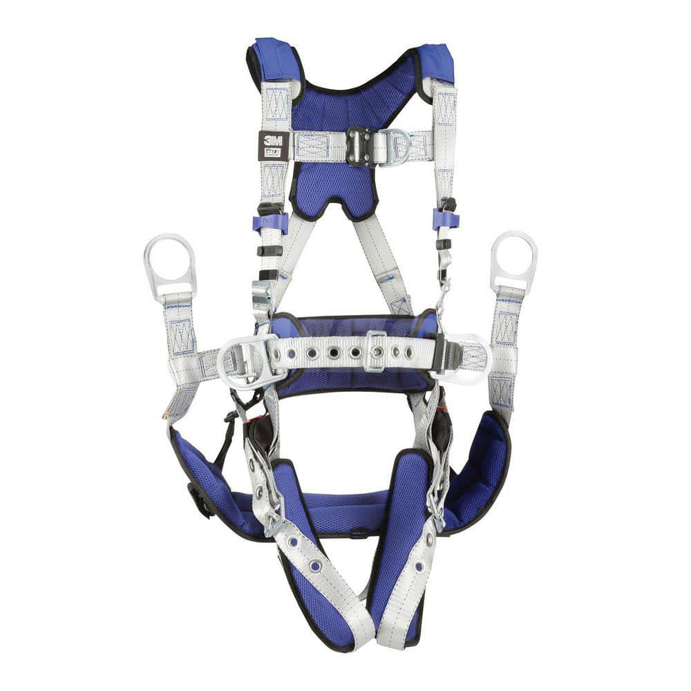 Fall Protection Harnesses: 420 Lb, Tower Climbers Style, Size Medium, For Climbing, Back Front & Hips MPN:7012817620