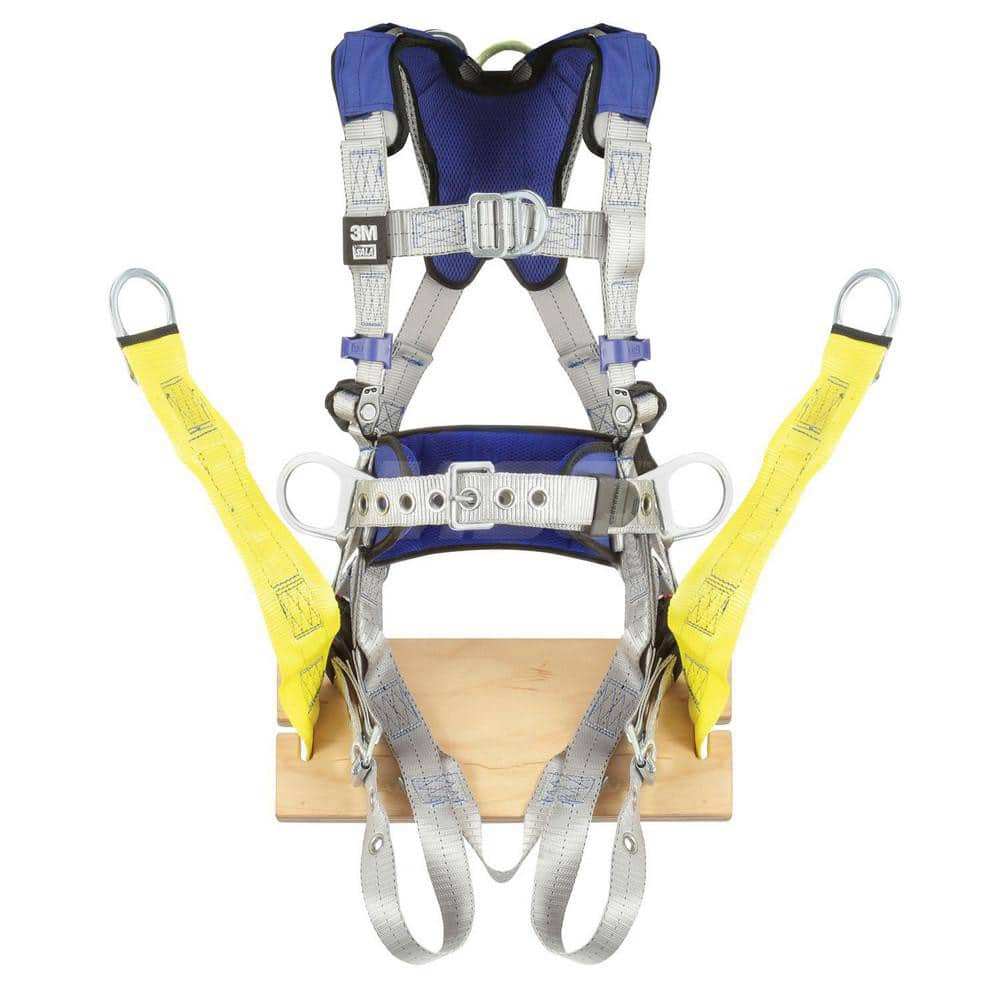 Fall Protection Harnesses: 420 Lb, Comfort Oil & Gas Style, Size X-Large, For Climbing Construction & Positioning, Back Front & Hips MPN:7012817630