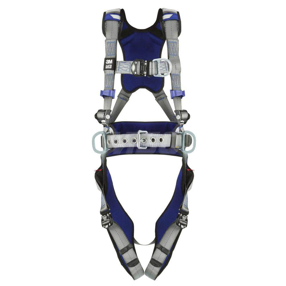 Fall Protection Harnesses: 420 Lb, Construction Style, Size Medium, For Climbing & Positioning, Back Front & Hips MPN:7012817846