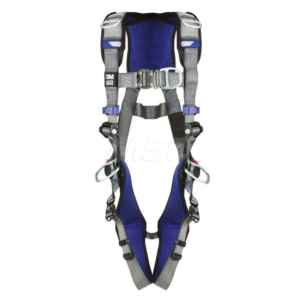 Fall Protection Harnesses: 420 Lb, Vest Style, Size Small, For Climbing Positioning Retrieval & Rescue, Back Front Hips & Shoulder MPN:7012800435