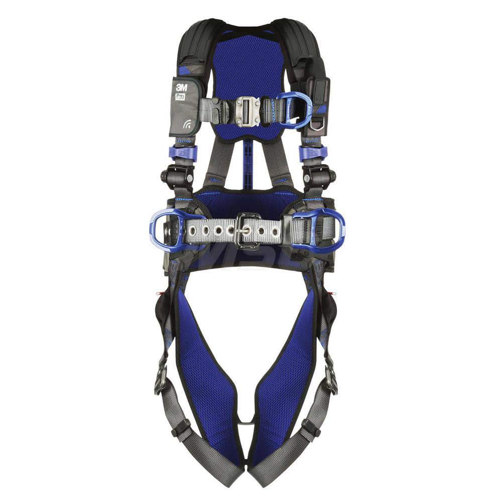 Fall Protection Harnesses: 420 Lb, Construction Style, Size 2X-Large, For Climbing Construction & Positioning, Back Front & Hips MPN:7012818012