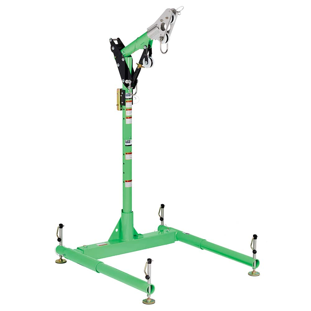 Confined Space Entry & Retrieval Bases & Booms, Type: Davit Hoist System, Ladder Safety System , Material: Aluminum , Color: Green, Silver  MPN:7100188840