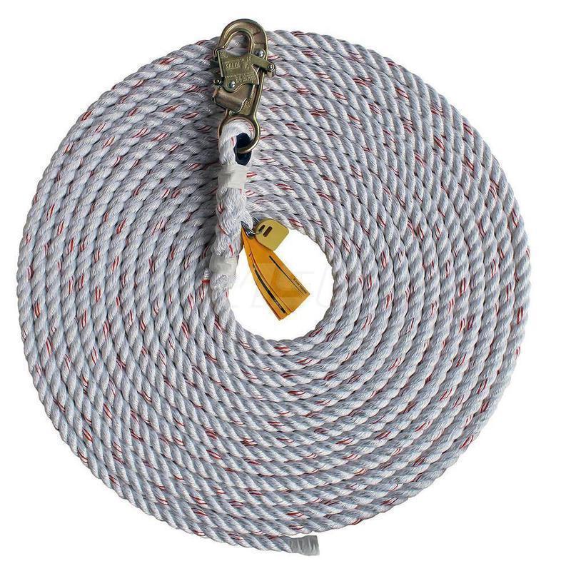 Lanyards & Lifelines, Load Capacity: 310lb, 141kg , Lifeline Material: Polyester , Capacity (Lb.): 310 , End Connections: Snap Hook  MPN:7100204291