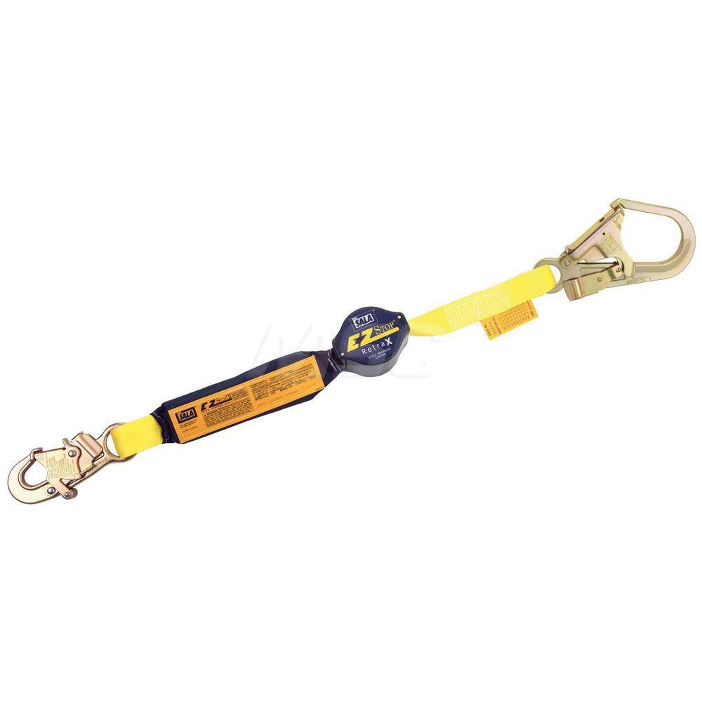 Lanyards & Lifelines, Load Capacity: 310lb, 141kg , Lifeline Material: Polyester , Capacity (Lb.): 310 , End Connections: Snap Hook  MPN:7100240693