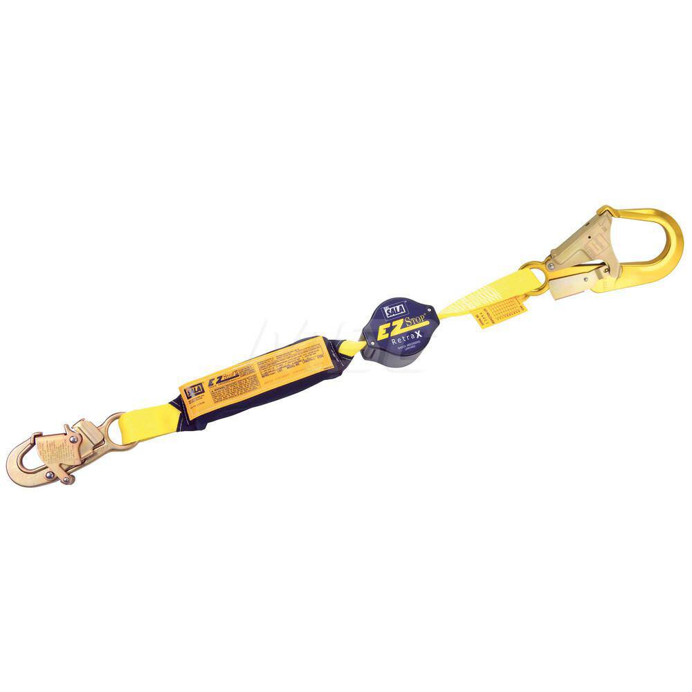 Lanyards & Lifelines, Load Capacity: 310lb, 141kg , Lifeline Material: Polyester , Capacity (Lb.): 310 , End Connections: Snap Hook  MPN:7100240694