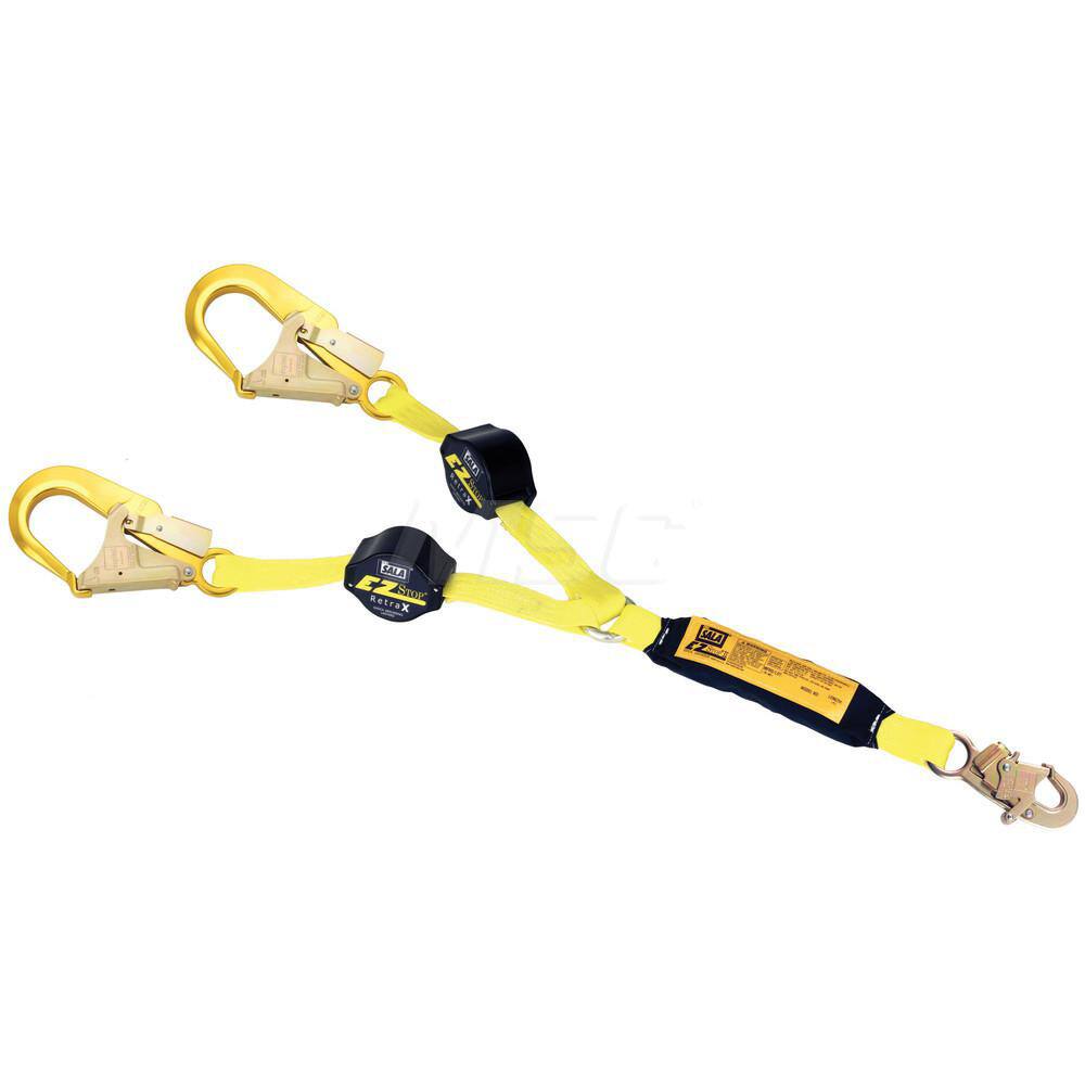 Lanyards & Lifelines, Load Capacity: 310lb, 141kg , Lifeline Material: Polyester , Capacity (Lb.): 310 , End Connections: Snap Hook  MPN:7100240696