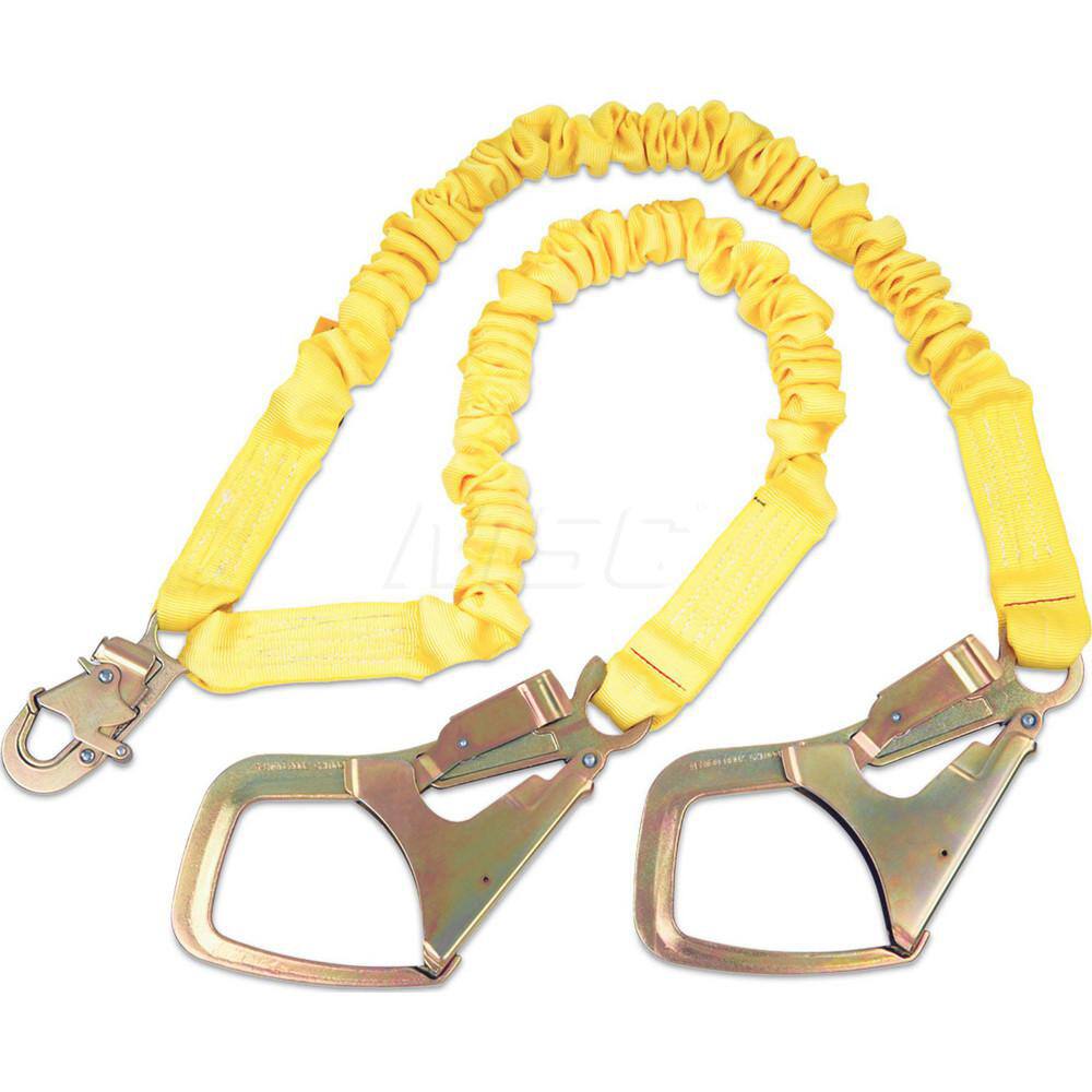 Lanyards & Lifelines, Load Capacity: 310lb, 141kg , Lifeline Material: Polyester , Capacity (Lb.): 310 , End Connections: Snap Hook  MPN:7012693283