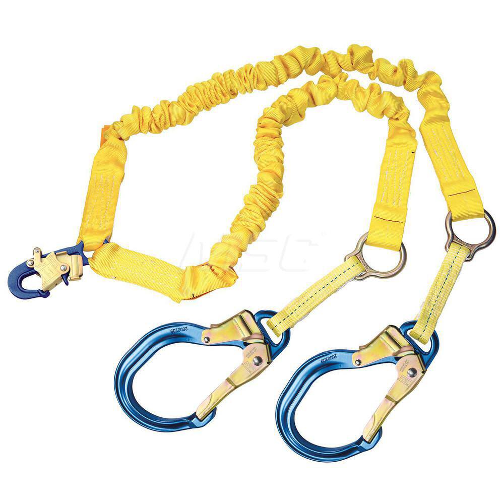 Lanyards & Lifelines, Load Capacity: 310lb, 141kg , Lifeline Material: Polyester , Capacity (Lb.): 310 , End Connections: Snap Hook  MPN:7012817161