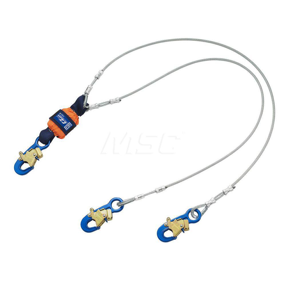 Lanyards & Lifelines, Load Capacity: 310lb, 141kg , Lifeline Material: Steel , Capacity (Lb.): 310 , End Connections: Snap Hook , Maximum Number Of Users: 1  MPN:7100237573