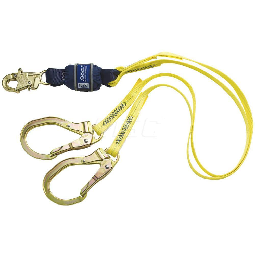 Lanyards & Lifelines, Load Capacity: 420lb, 190kg , Lifeline Material: Polyester , Capacity (Lb.): 420 , End Connections: Snap Hook  MPN:7012755769