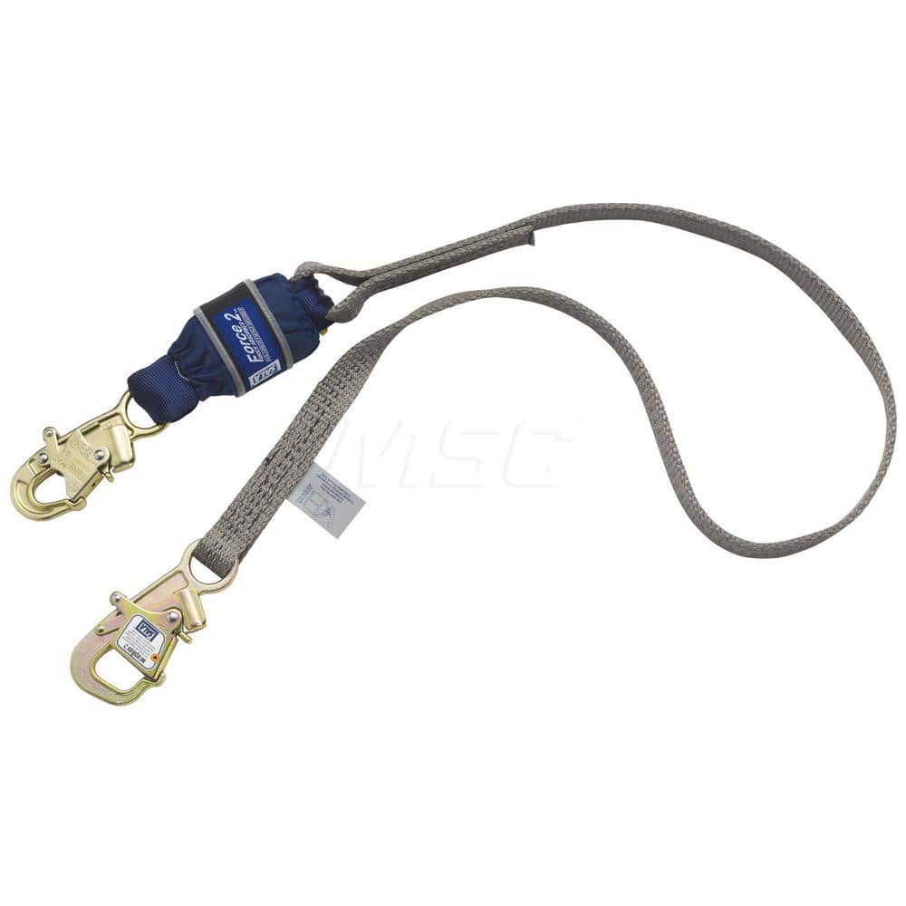 Lanyards & Lifelines, Load Capacity: 420lb, 190kg , Lifeline Material: Polyester , Capacity (Lb.): 420 , End Connections: Snap Hook  MPN:7012755772