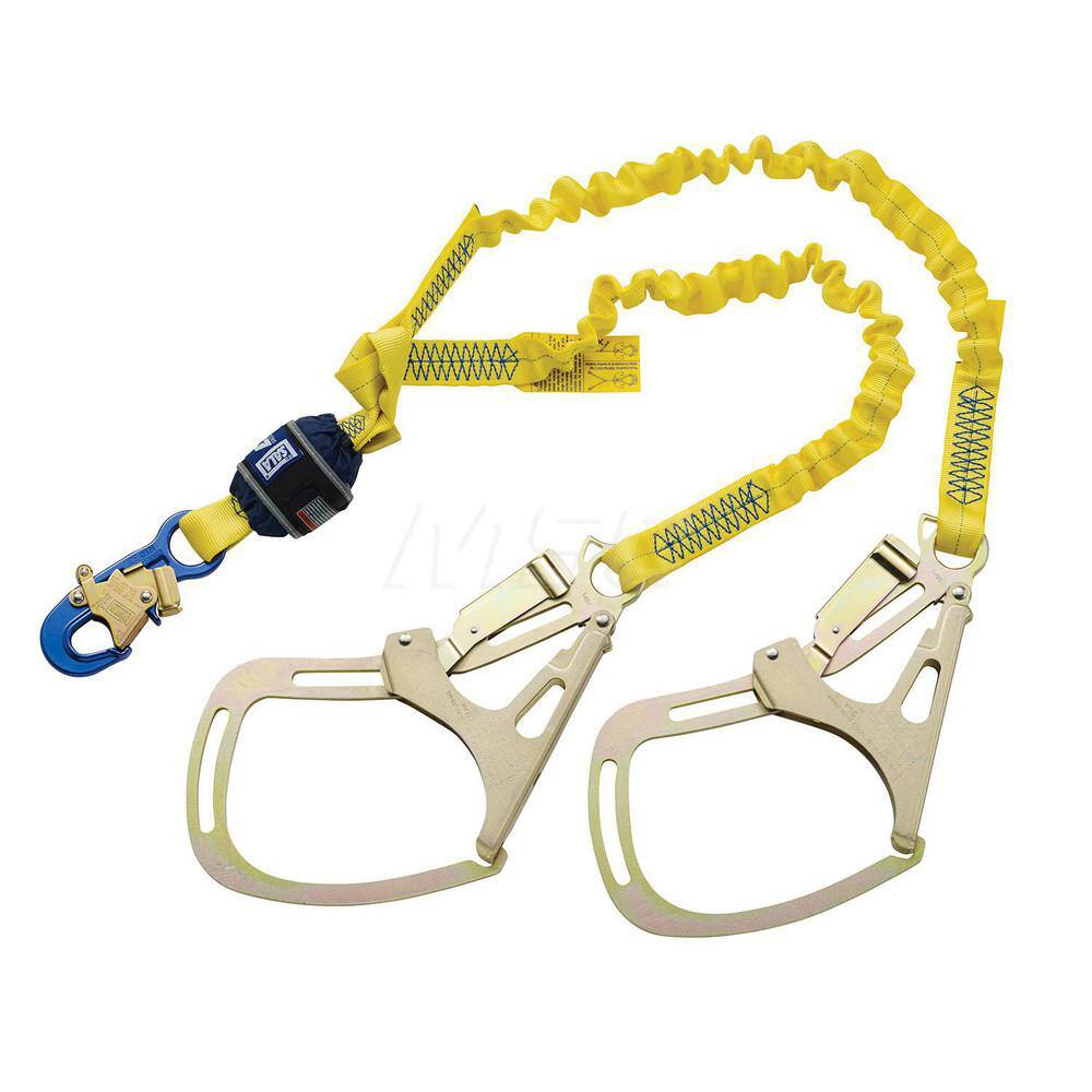 Lanyards & Lifelines, Load Capacity: 420lb, 190kg , Lifeline Material: Polyester , Capacity (Lb.): 420 , End Connections: Snap Hook  MPN:7012817278