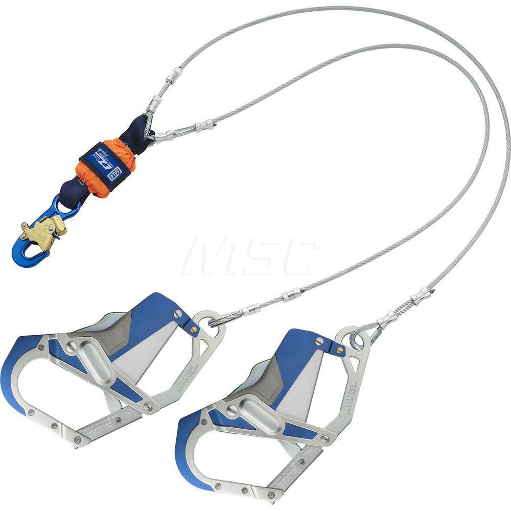 Lanyards & Lifelines, Load Capacity: 310lb, 141kg , Lifeline Material: Steel , Capacity (Lb.): 310 , End Connections: Snap Hook , Maximum Number Of Users: 1  MPN:7100239318