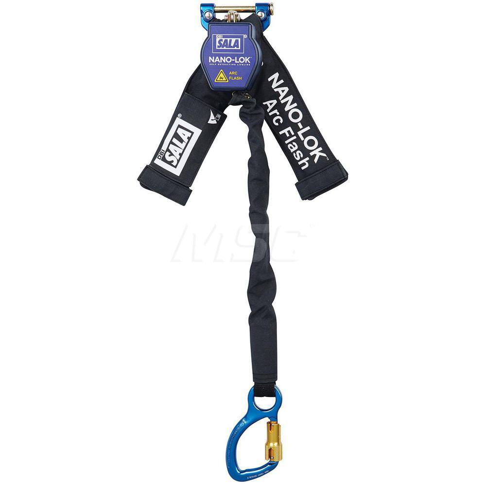 Self-Retracting Lifeline:  420 lb Capacity,  4.50' Lifeline, MPN:7012818760