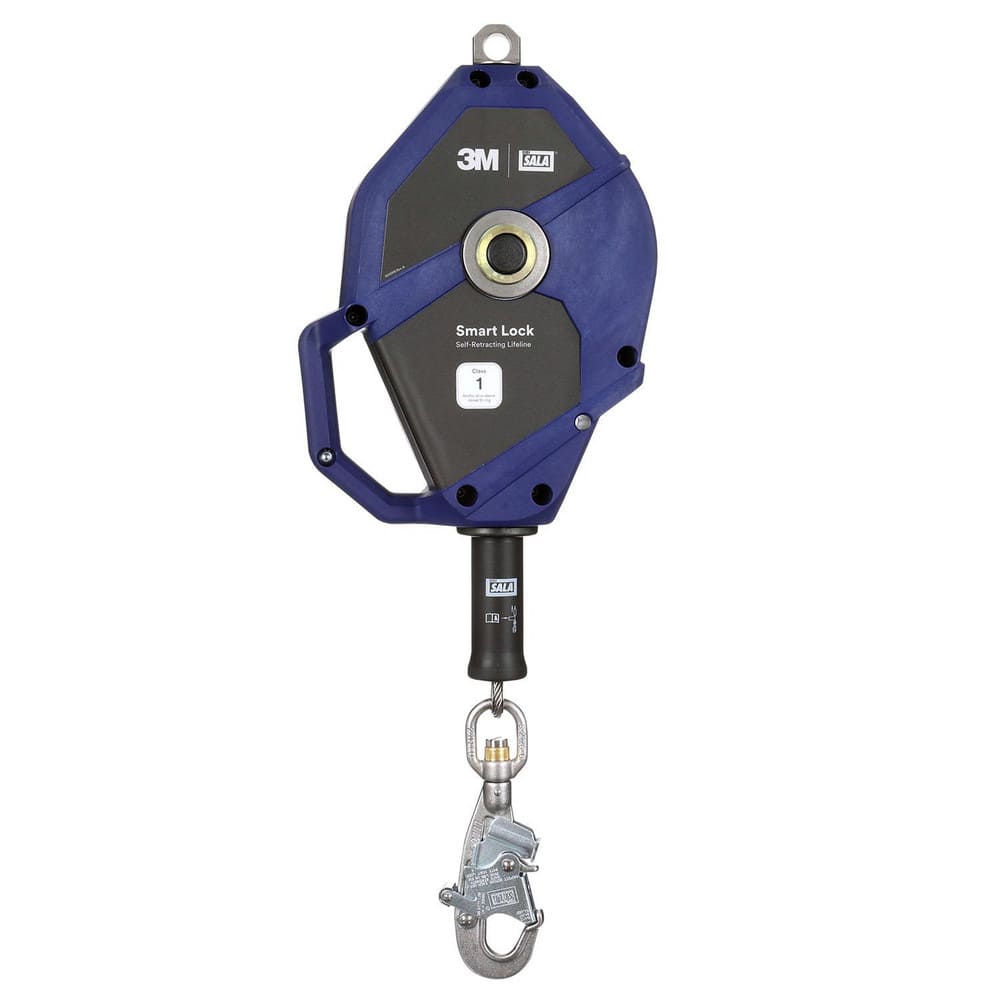 Self-Retracting Lanyards, Lifelines & Fall Limiters, Length (Feet): 20.000 , Housing Material: Glass-Filled Nylon , Unit Connector: Snap Hook  MPN:7100306993