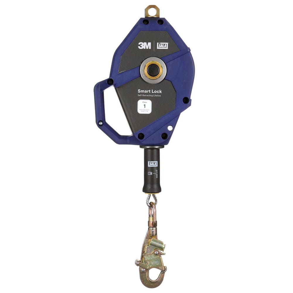 Self-Retracting Lanyards, Lifelines & Fall Limiters, Length (Feet): 30.000 , Housing Material: Glass-Filled Nylon , Unit Connector: Snap Hook  MPN:7100306994