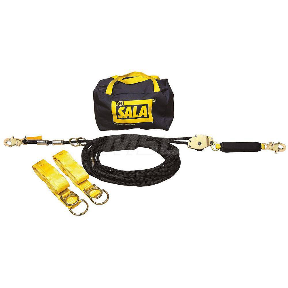 Lanyards & Lifelines, Load Capacity: 310lb, 141kg , Lifeline Material: Nylon , Capacity (Lb.): 310 , End Connections: Snap Hook , Maximum Number Of Users: 2  MPN:7100220300