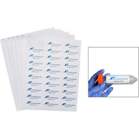 Bel-Art Cryogenic Storage Label Sheets 67x25mm for Racks/Boxes White (600 labels) 134916725