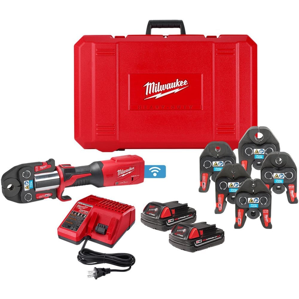 Benders, Crimpers & Pressers, Type: Pressing Kit , Crimper Type: Press Tool Kit , Maximum Pipe Capacity (Inch): 4 , Batteries Included: Yes  MPN:2922-22M