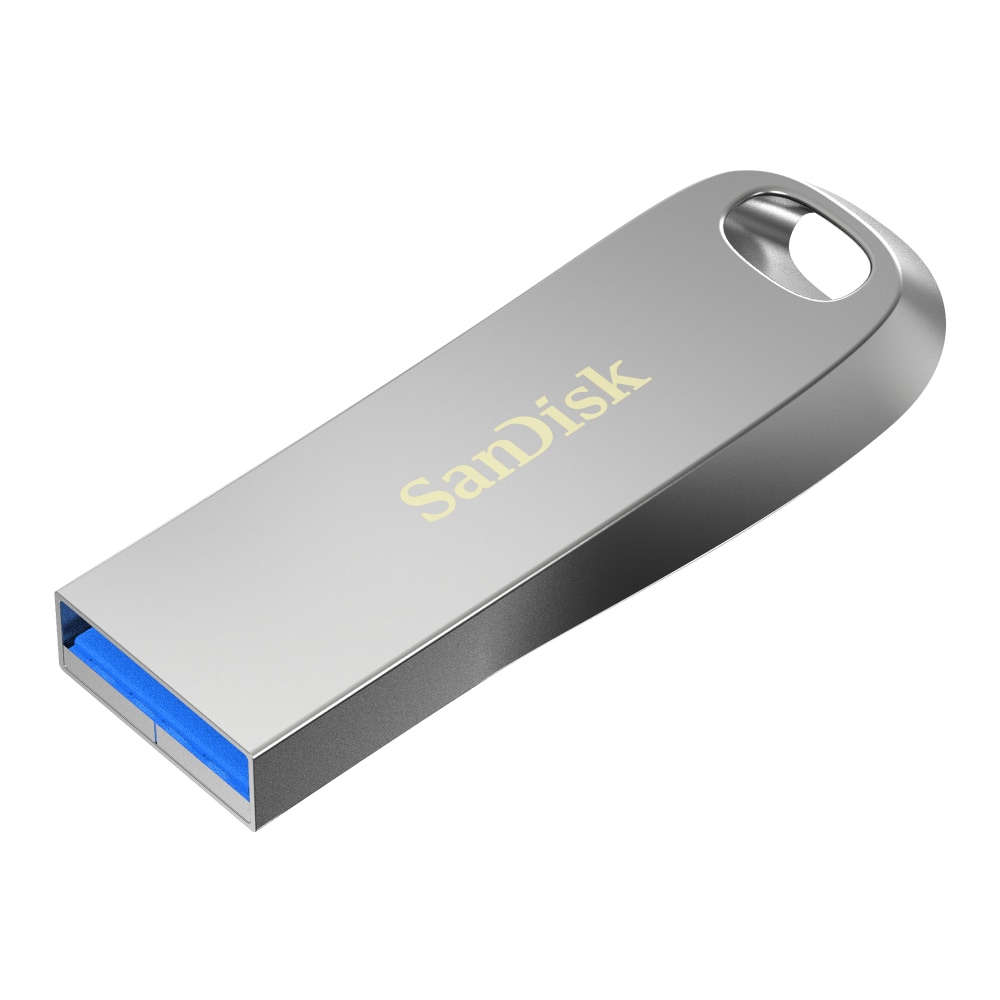 SanDisk Ultra Luxe USB 3.1 Flash Drive, 128GB, Silver Metal (Min Order Qty 3) MPN:SDCZ74-128G-A46