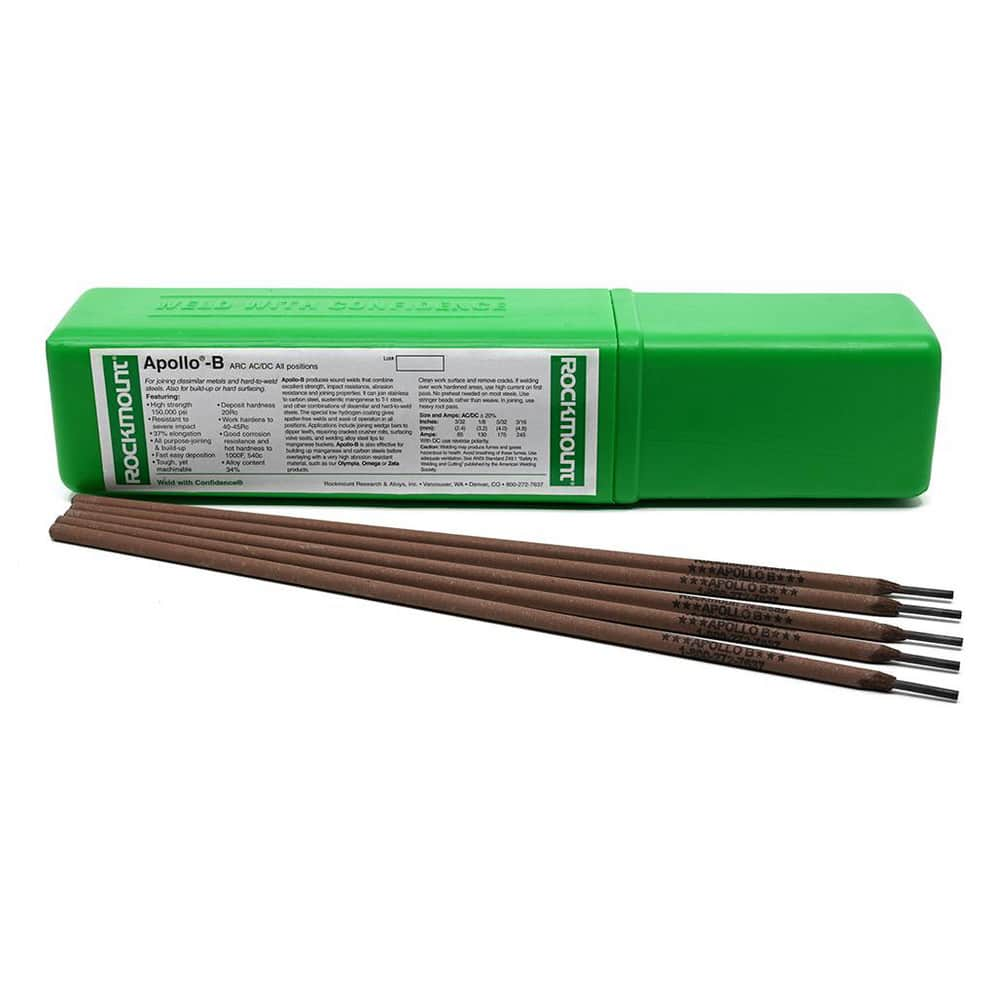 Arc Welding Rods & Electrodes, Type: Apollo B Hard Facing Electrode , Rod Shape: Round , Length (Inch): 14in  MPN:1013-5