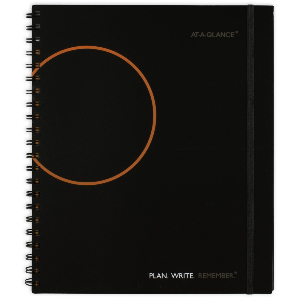 AT-A-GLANCE Plan. Write. Remember. Undated Planning Notebook With Reference Calendars, 8-1/2in x 11in, Black, 70620905 (Min Order Qty 4) MPN:7062090524