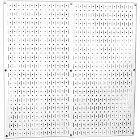 Wall Control Pegboard Pack- 2 Panels White Metal 32