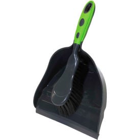 O-Cedar Commercial MaxiRough® Dust Pan & Brush Combo Black - 96423 - Pkg Qty 12 96423