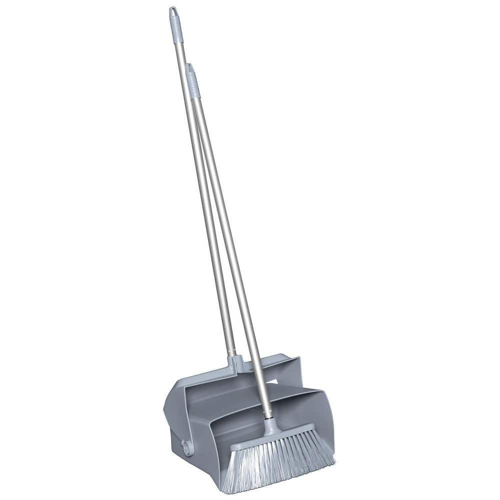 Dust Pans & Scoops, Type: Lobby Dustpan wih Broom , Dust Pan Type: Upright , Handle Style: Upright , Body Material: Polypropylene , Handle Material: Aluminum  MPN:625088