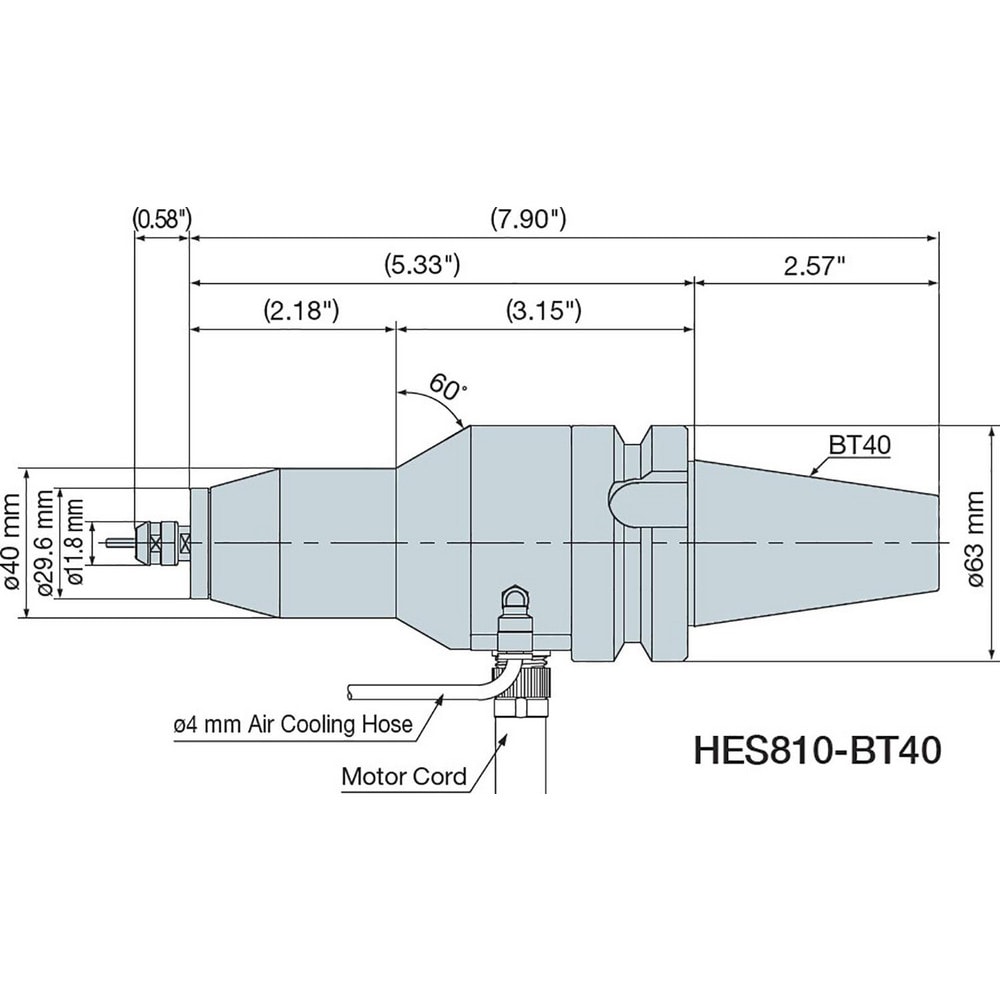 Electric High-Speed Spindles, Brushless Motor: Yes , Automatic Tool Changeable: Yes  MPN:7879