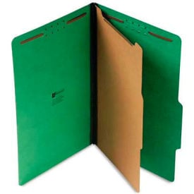 Universal® Pressboard Folder Legal Four-Section Emerald Green 10/Box UNV10212***