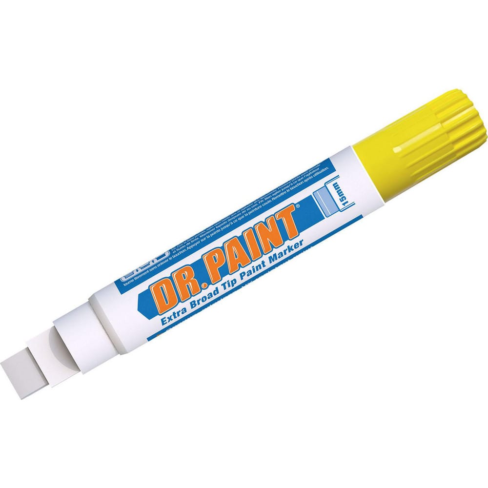 Markers & Paintsticks, Marker Type: Liquid Paint Marker, Tip Shape: Chisel, Color: Yellow, Ink Type: Water Base, Fade Resistant, Water Resistant MPN:10886