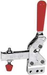 Manual Hold-Down Toggle Clamp: Vertical, 600 lb Capacity, U-Bar, Straight Base MPN:2002-UB