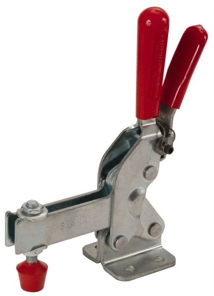 Manual Hold-Down Toggle Clamp: Vertical, 1,000 lb Capacity, U-Bar, Flanged Base MPN:2007-UR