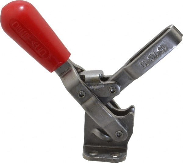 Manual Hold-Down Toggle Clamp: Vertical, 250 lb Capacity, U-Bar, Flanged Base MPN:202-USS