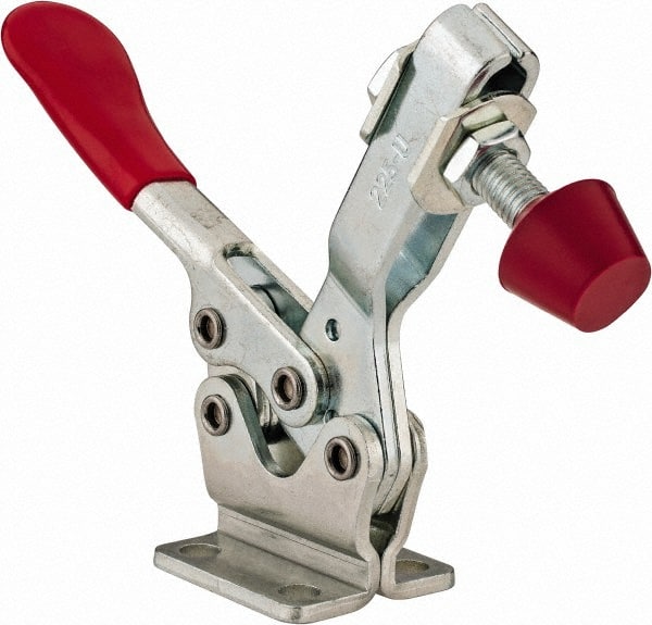 Manual Hold-Down Toggle Clamp: Horizontal, 500 lb Capacity, U-Bar, Flanged Base MPN:225-U