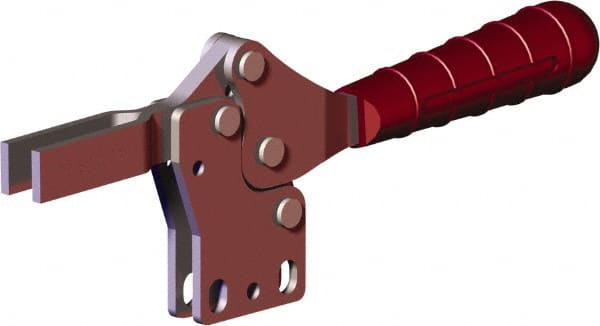 Manual Hold-Down Toggle Clamp: Horizontal, 499.08 lb Capacity, U-Bar, Straight Base MPN:227-UB-L