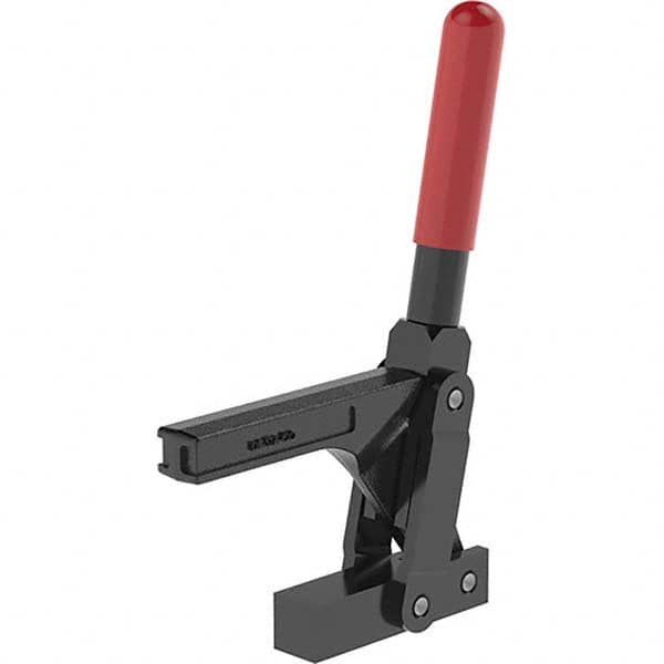 Manual Hold-Down Toggle Clamp: Vertical, 696.91 lb Capacity, Solid Bar, Solid Base MPN:5105-B